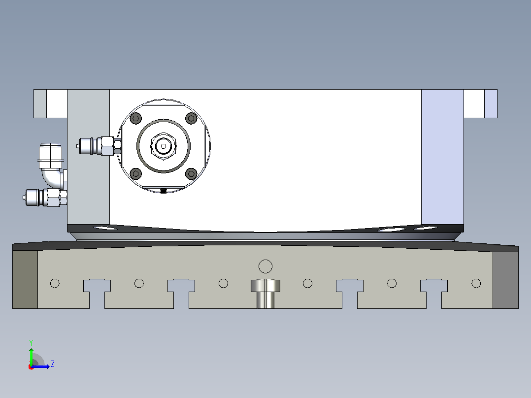 HCT-470-600X600方台分度盘左视图
