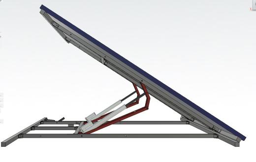 低型太阳能跟踪器3D数模图纸 STEP格式缩略图