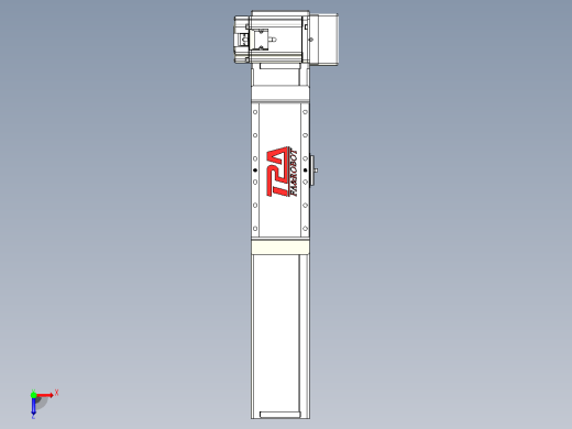 伺服电机集成皮带传动直线执行器TPA-OCB-100-192-L150-LU-P75-N3俯视缩略图