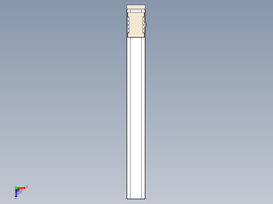 滚珠丝杠直线轴带导轨全封闭TPA-HCR-220D-3210C-L1900-MP-C-P1K-N3俯视图