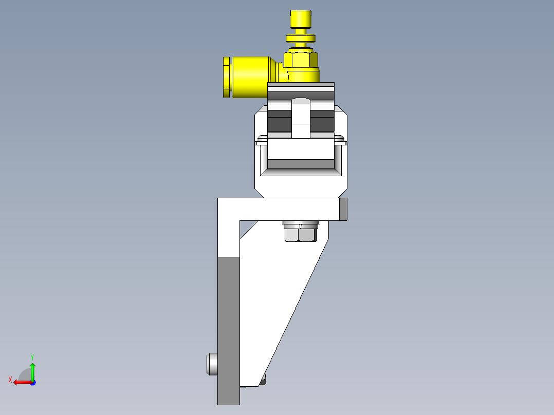 薄片、薄板用夹头后视图