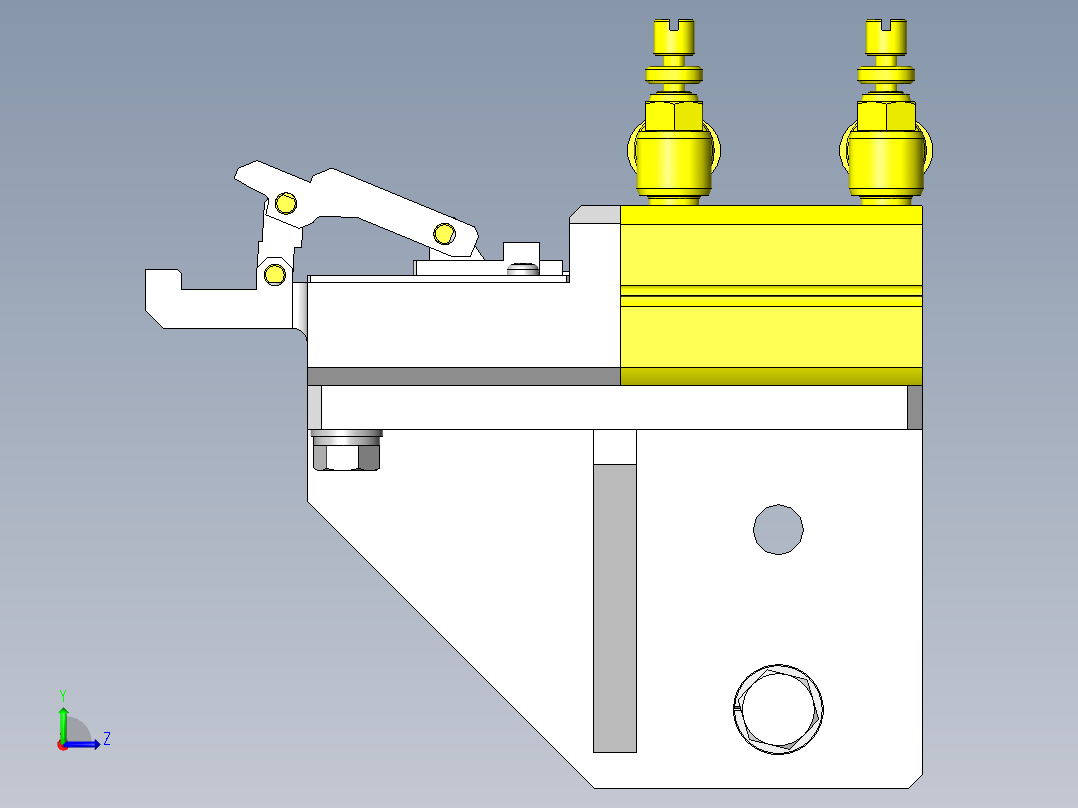 薄片、薄板用夹头左视图