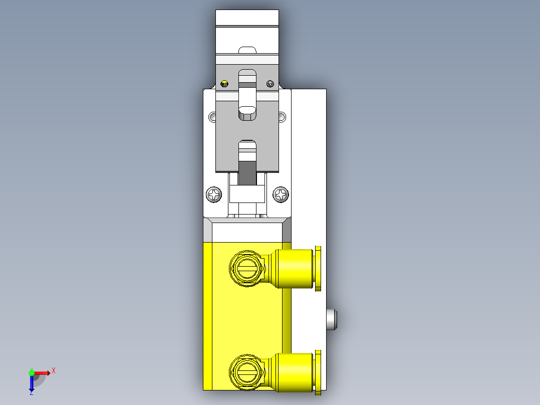 薄片、薄板用夹头俯视图