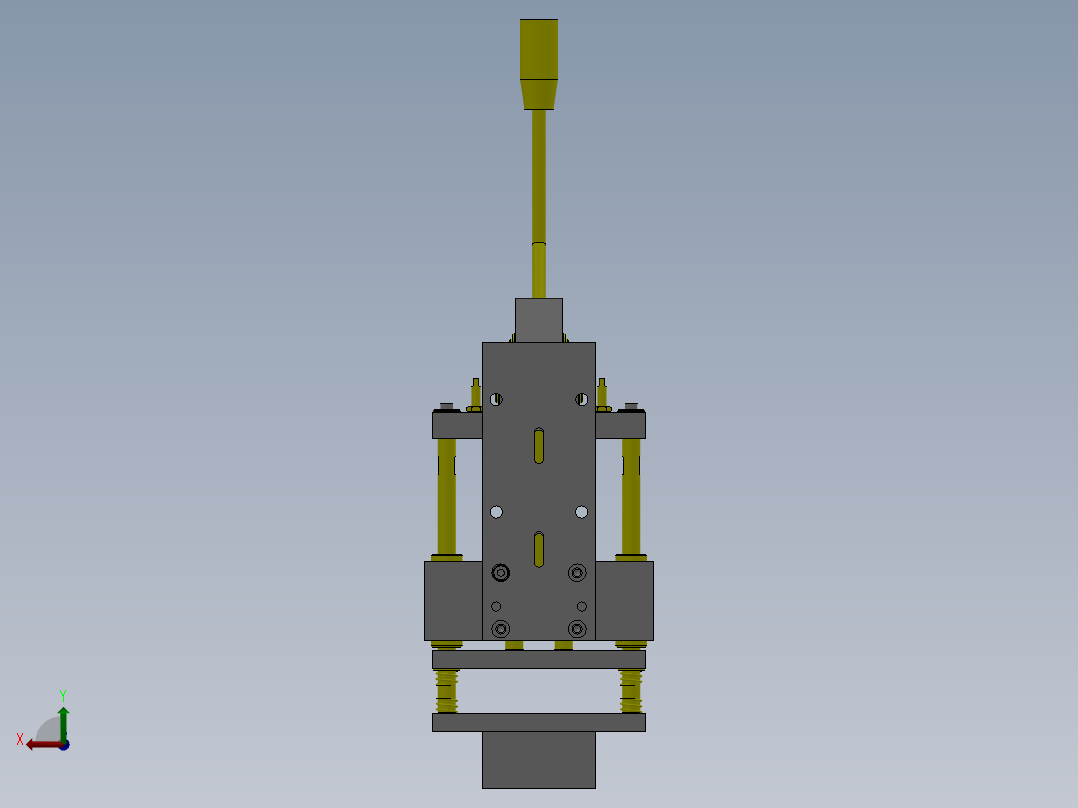 标签压接夹具后视图
