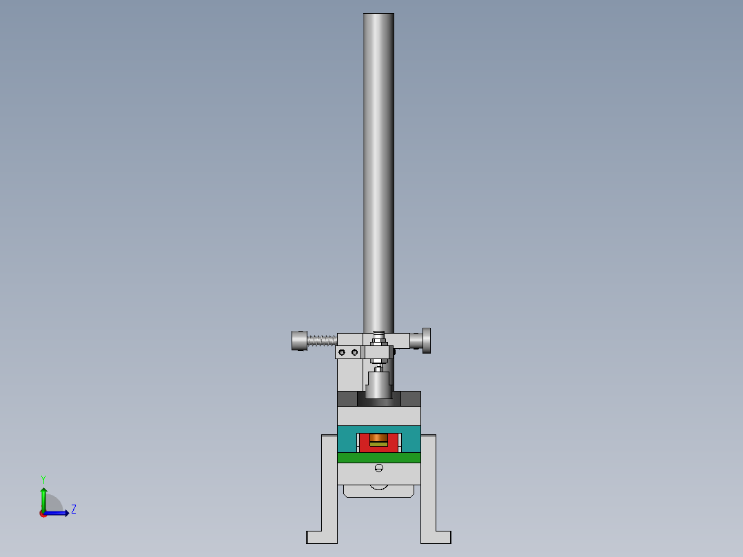 多管轴承上料机构sw16可编辑左视图