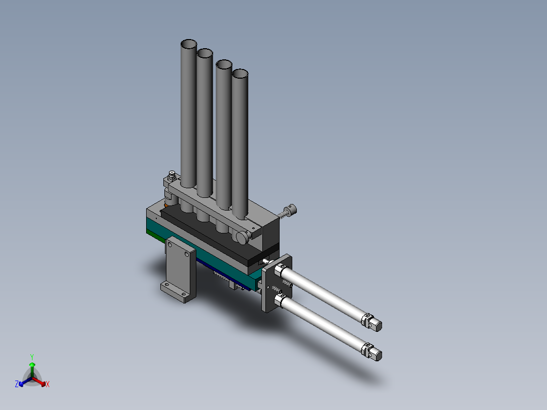多管轴承上料机构sw16可编辑正等轴测图