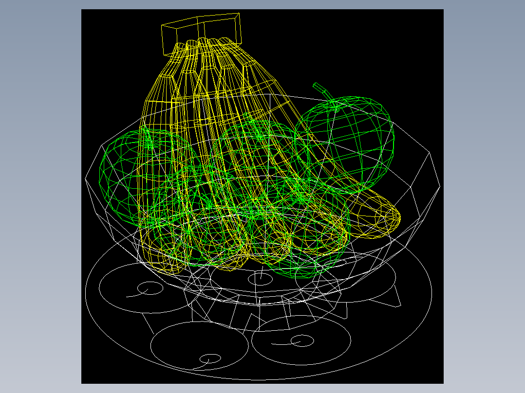 室内家具及植物的维模型十三-Q068