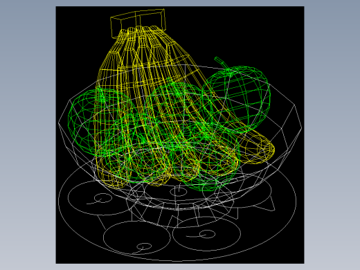 室内家具及植物的维模型十三-Q068