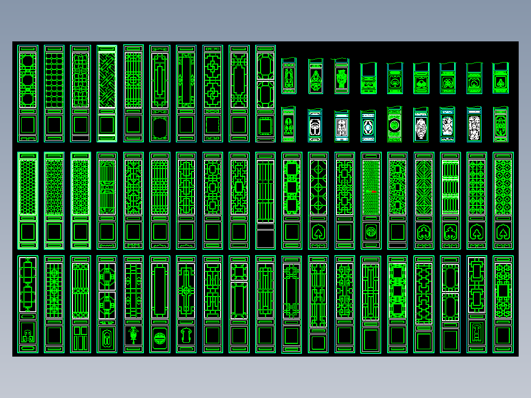 室内装修图-木制隔断