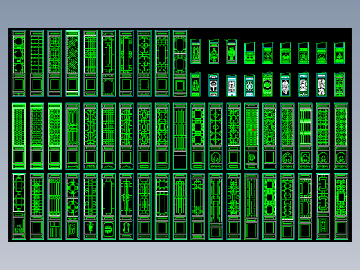 室内装修图-木制隔断