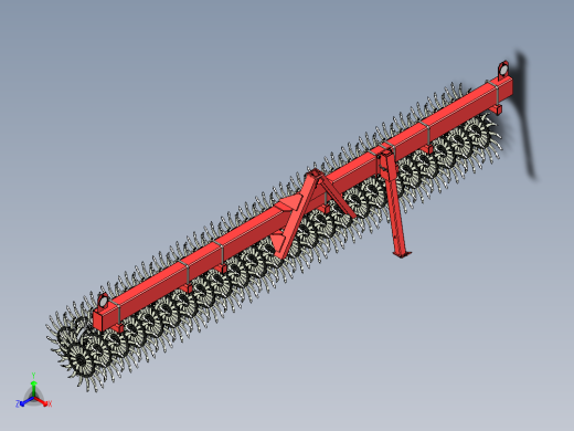 旋转锄3D图纸3D模型