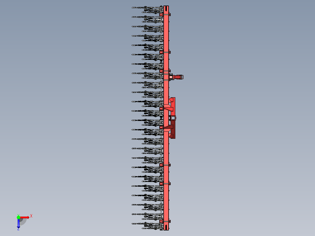 旋转锄3D图纸3D模型俯视图