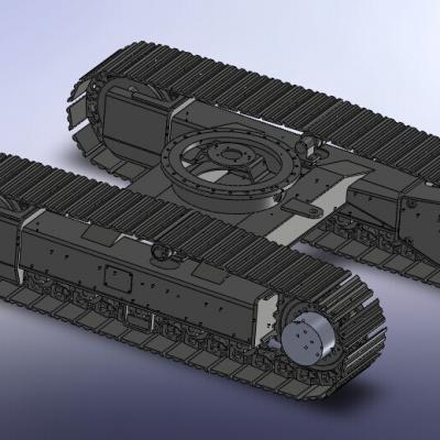 履带车底盘设计3D图纸 三维3d SW图纸