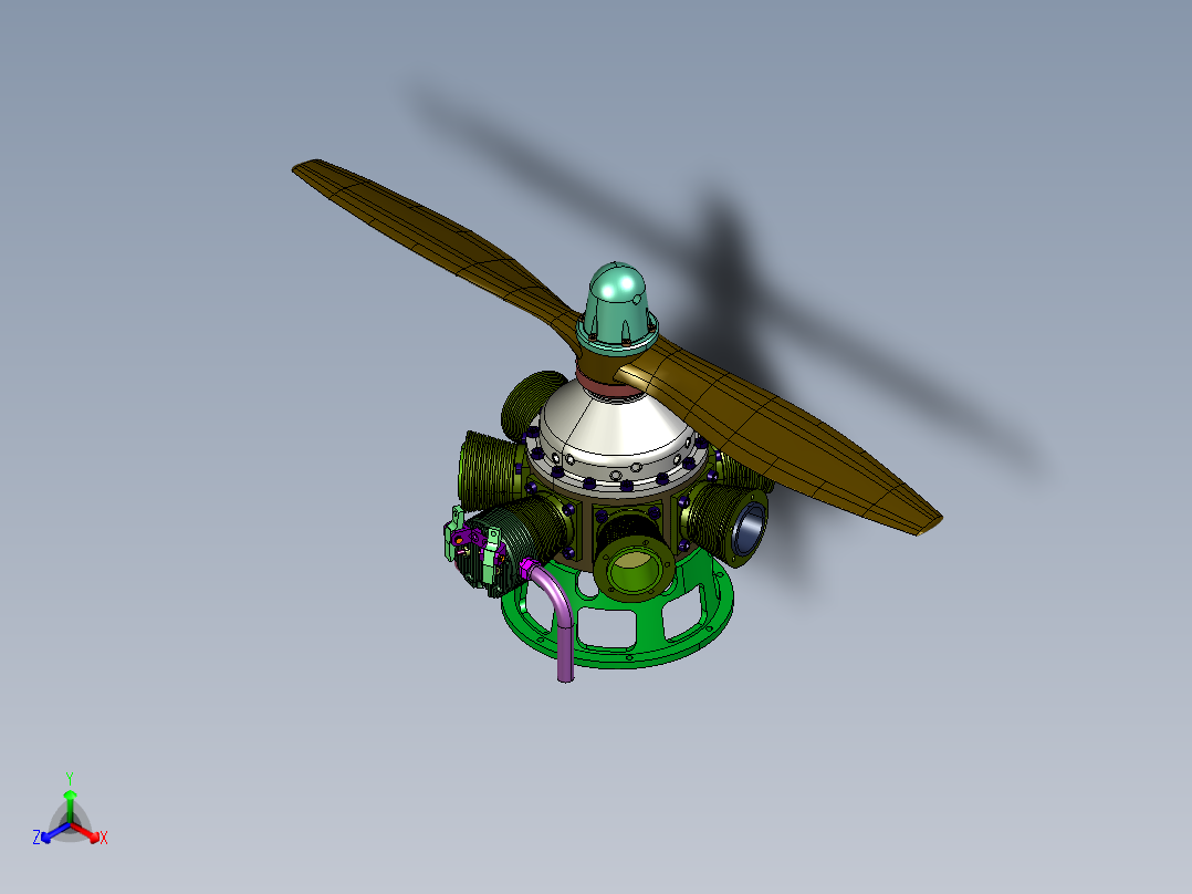 星型7缸飞机引擎