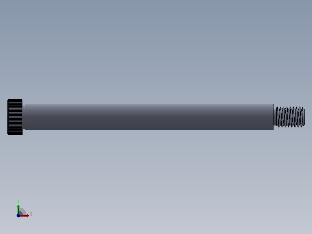 内六角螺螺栓-SB 0.500-13 x6.SLDPRT前视图