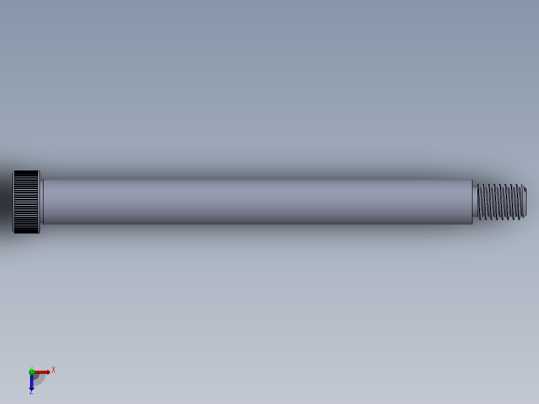 内六角螺螺栓-SB 0.500-13 x6.SLDPRT俯视图