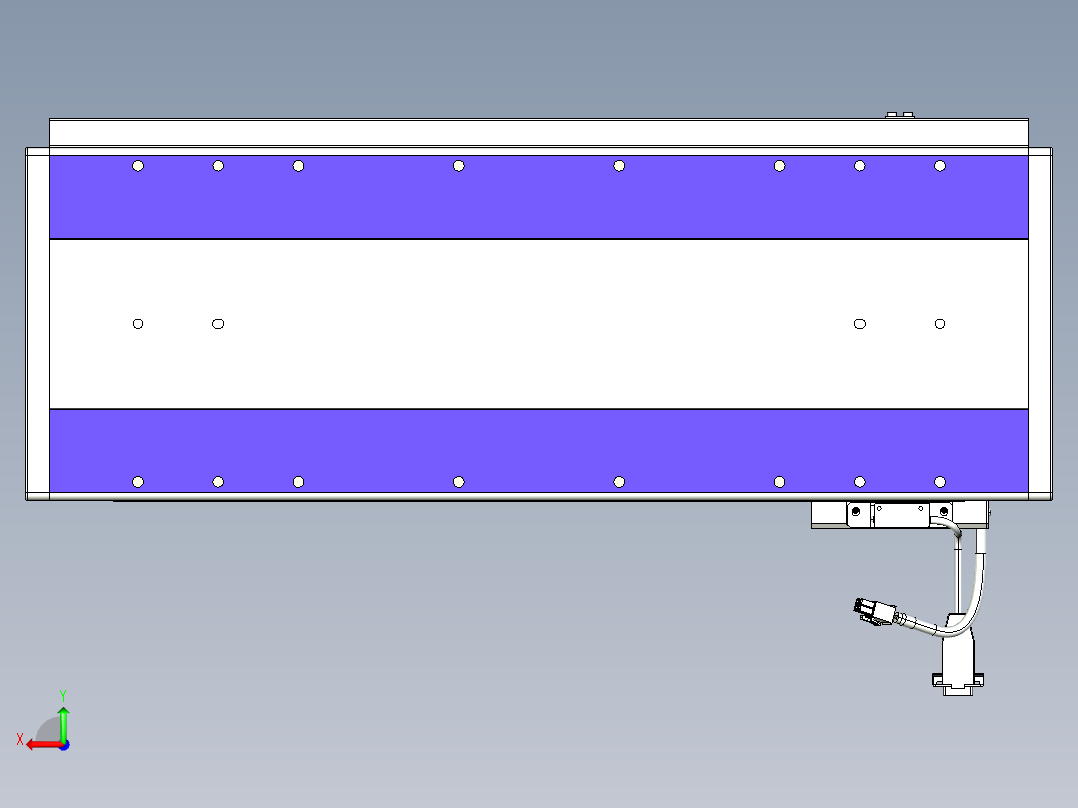 威洛博VL系列3d模型模组VL22H1Y-S450后视图