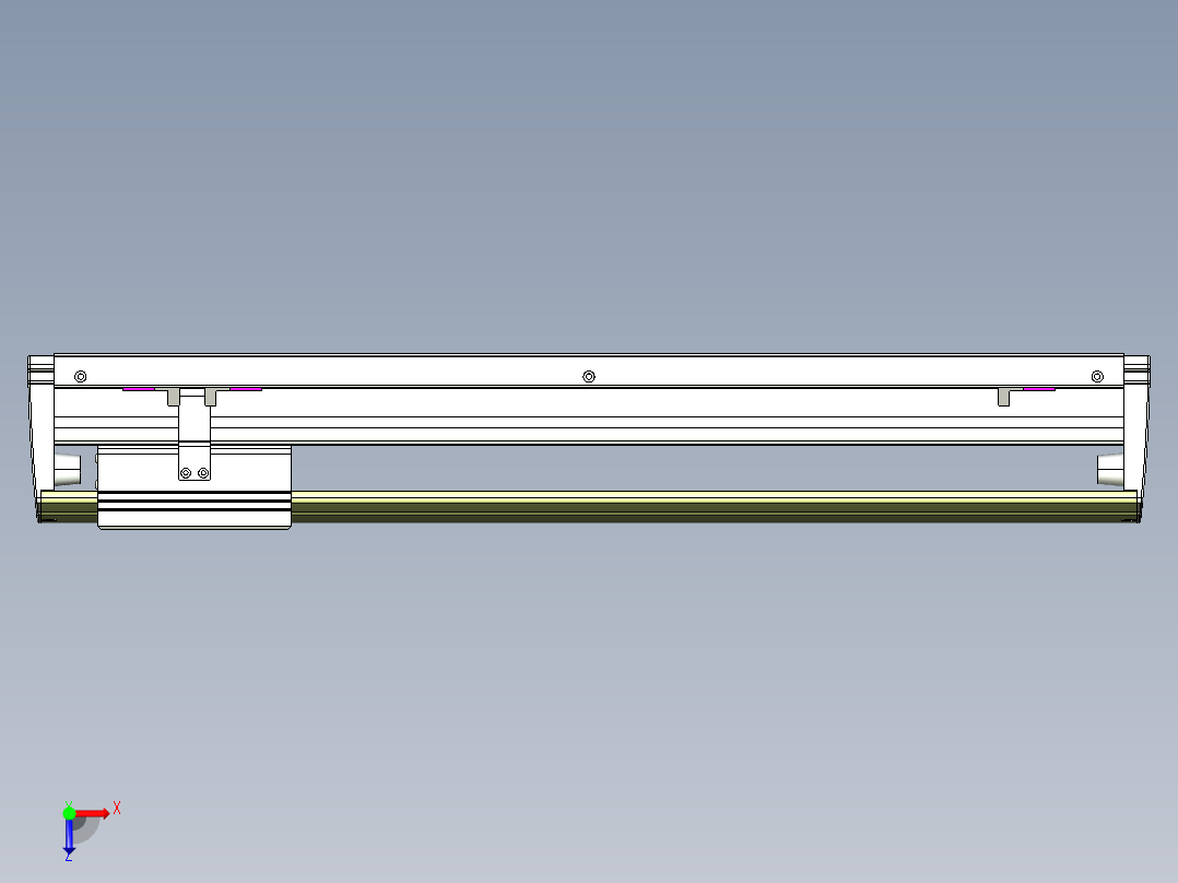 威洛博VL系列3d模型模组VL22H1Y-S450俯视图