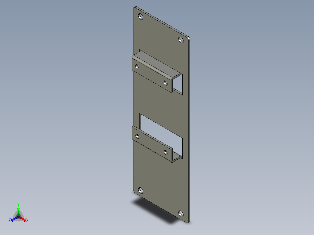 基恩士CA-U2plate3_kc图纸模型正等轴测图