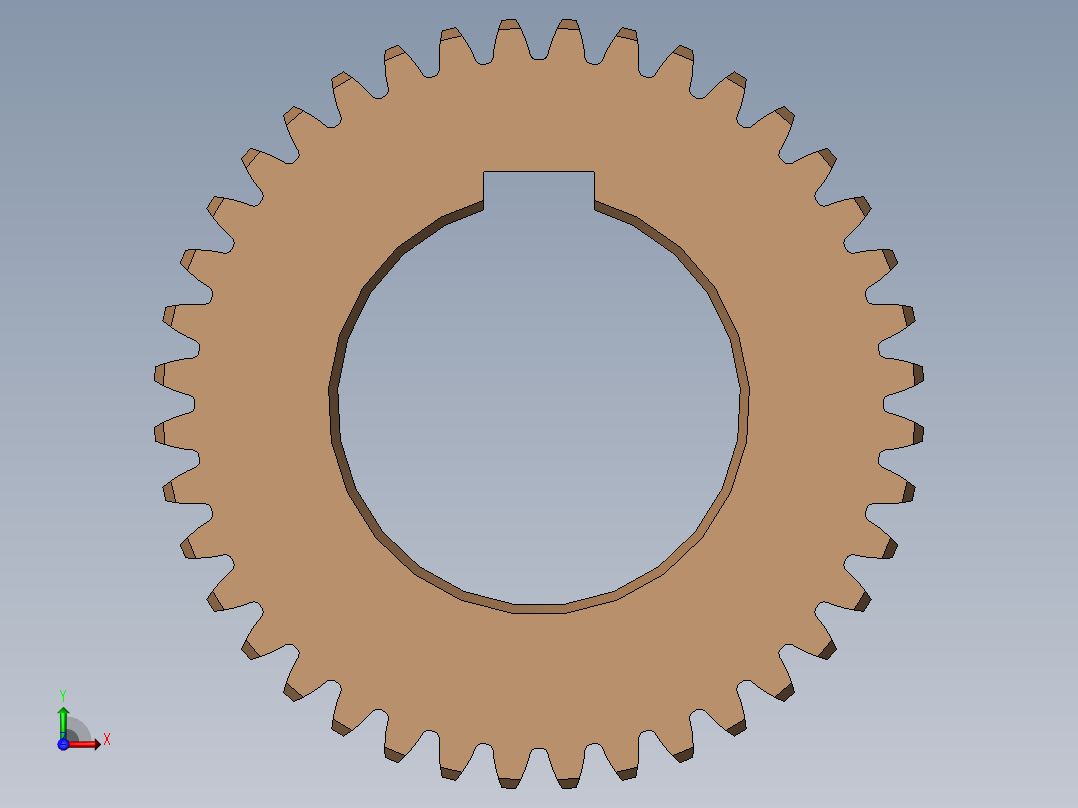 小齿轮 m=2 z=40前视图