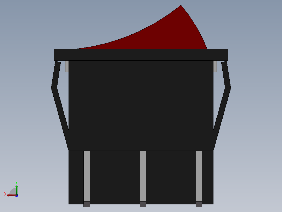 电控开关后视图