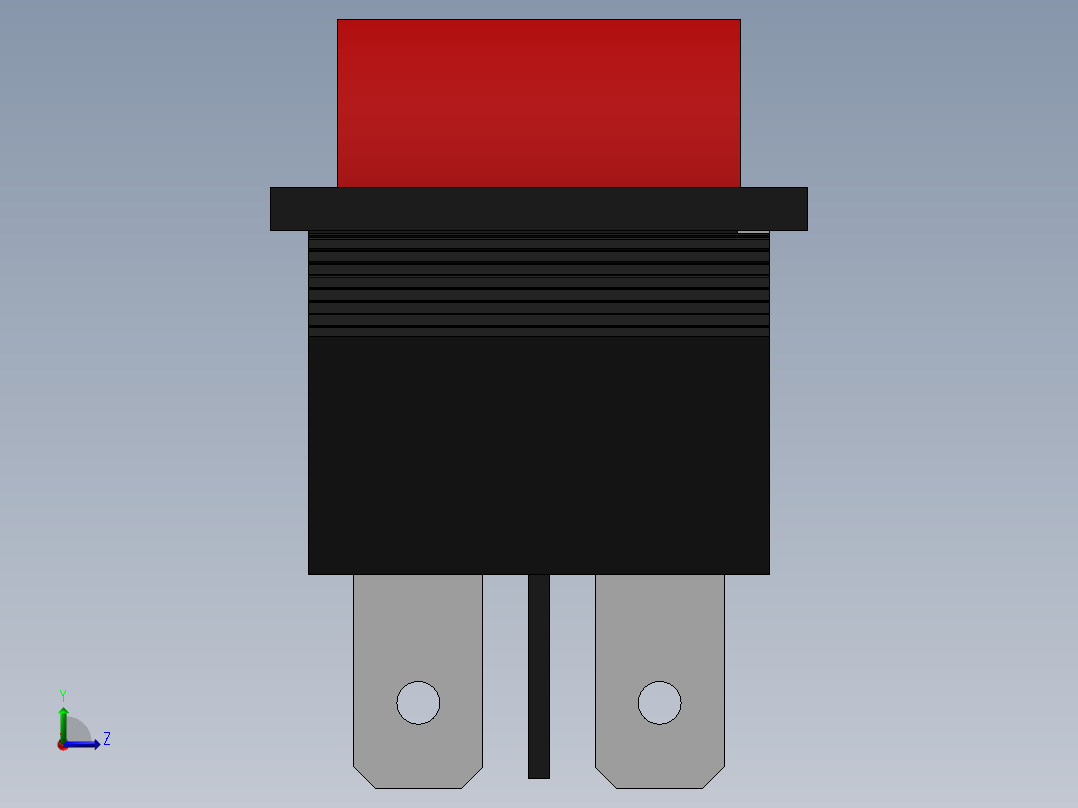 电控开关左视图