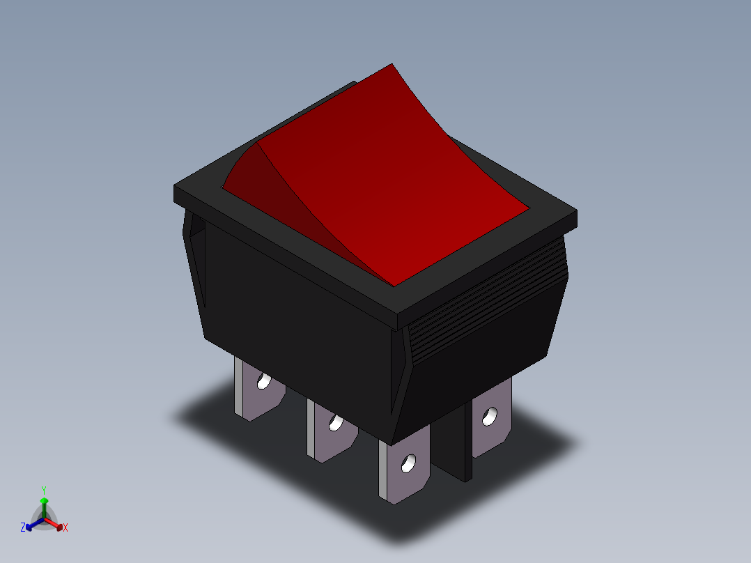 电控开关正等轴测图