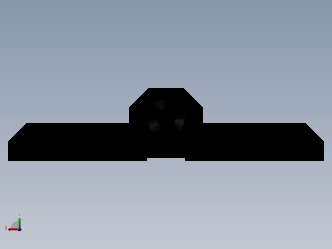 合页HFR06-50（外形尺寸50-50孔距30-30）后视图