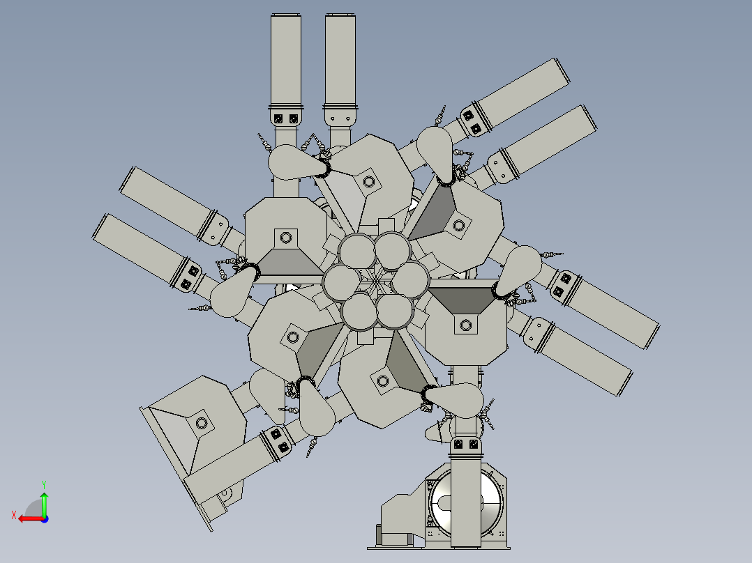 雨刮器钢带自动上料设备后视图