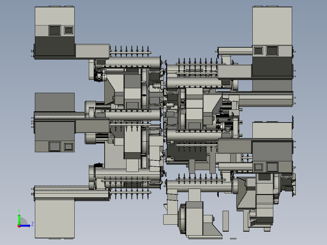 雨刮器钢带自动上料设备左视图