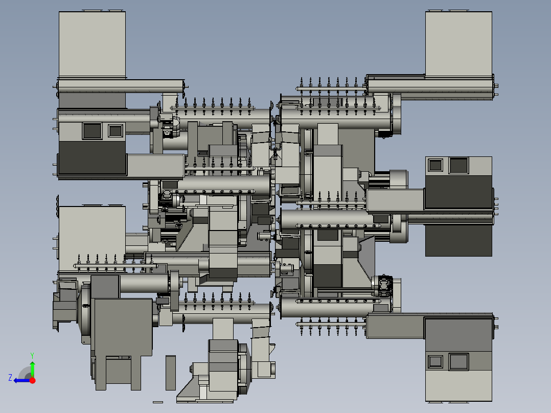 雨刮器钢带自动上料设备右视图