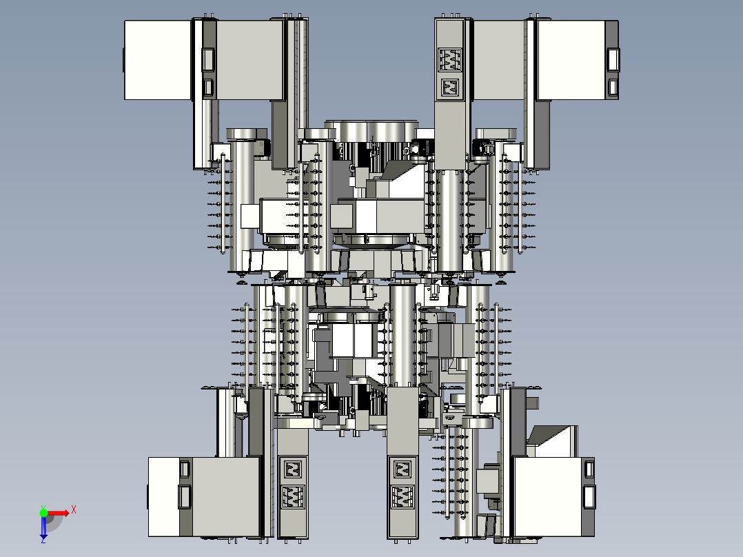 雨刮器钢带自动上料设备俯视图