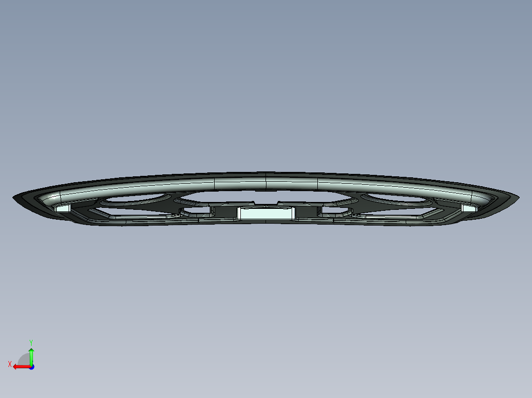 汽车引擎盖设计--creo后视图