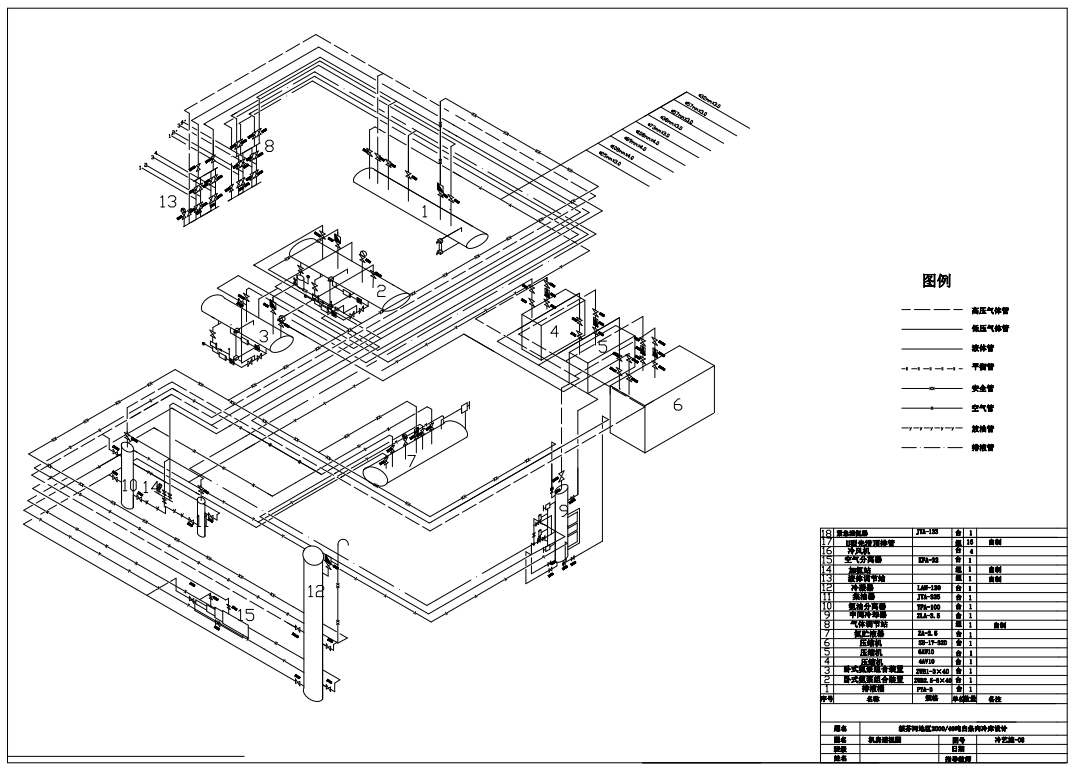 E1215-绥芬河地区2000∕40吨白条肉冷库设计CAD+说明书