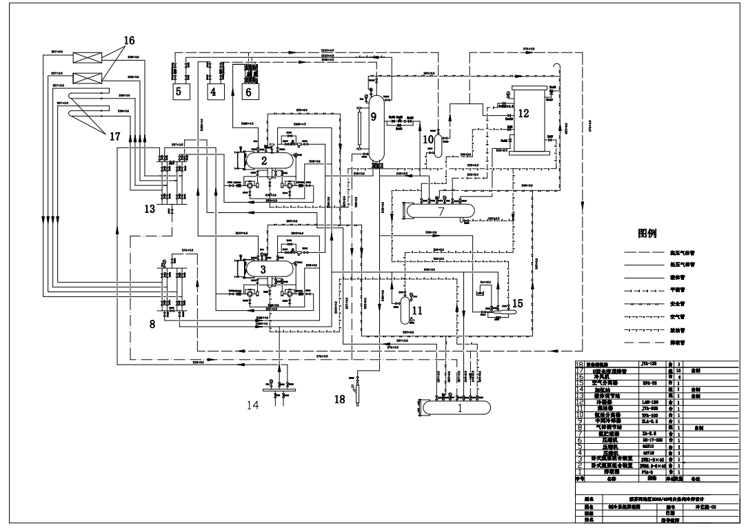 E1215-绥芬河地区2000∕40吨白条肉冷库设计CAD+说明书
