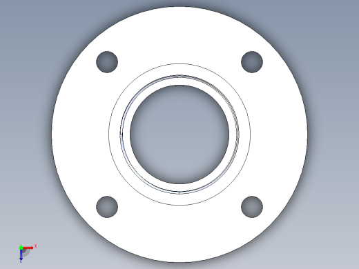CPVC管件24-Sch80_Flange One-Piece_FPT_9852-030_3in俯视缩略图