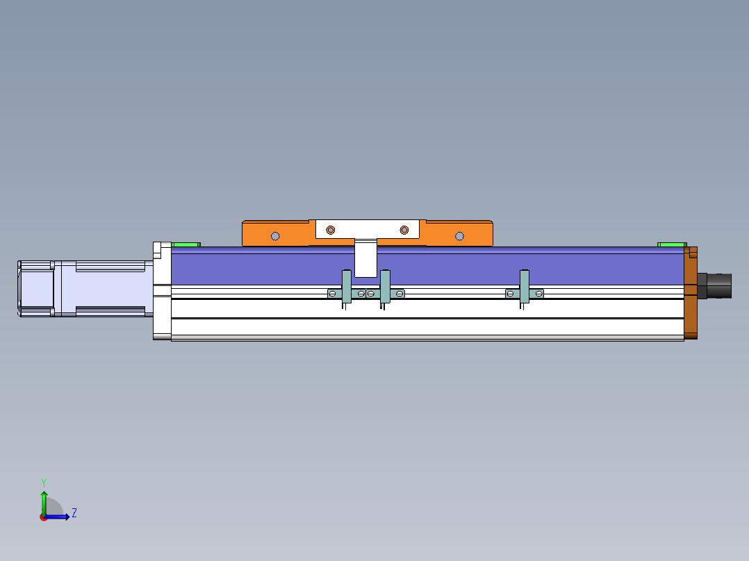 MCH丝杆全封闭MCH12-BC-100W左视图