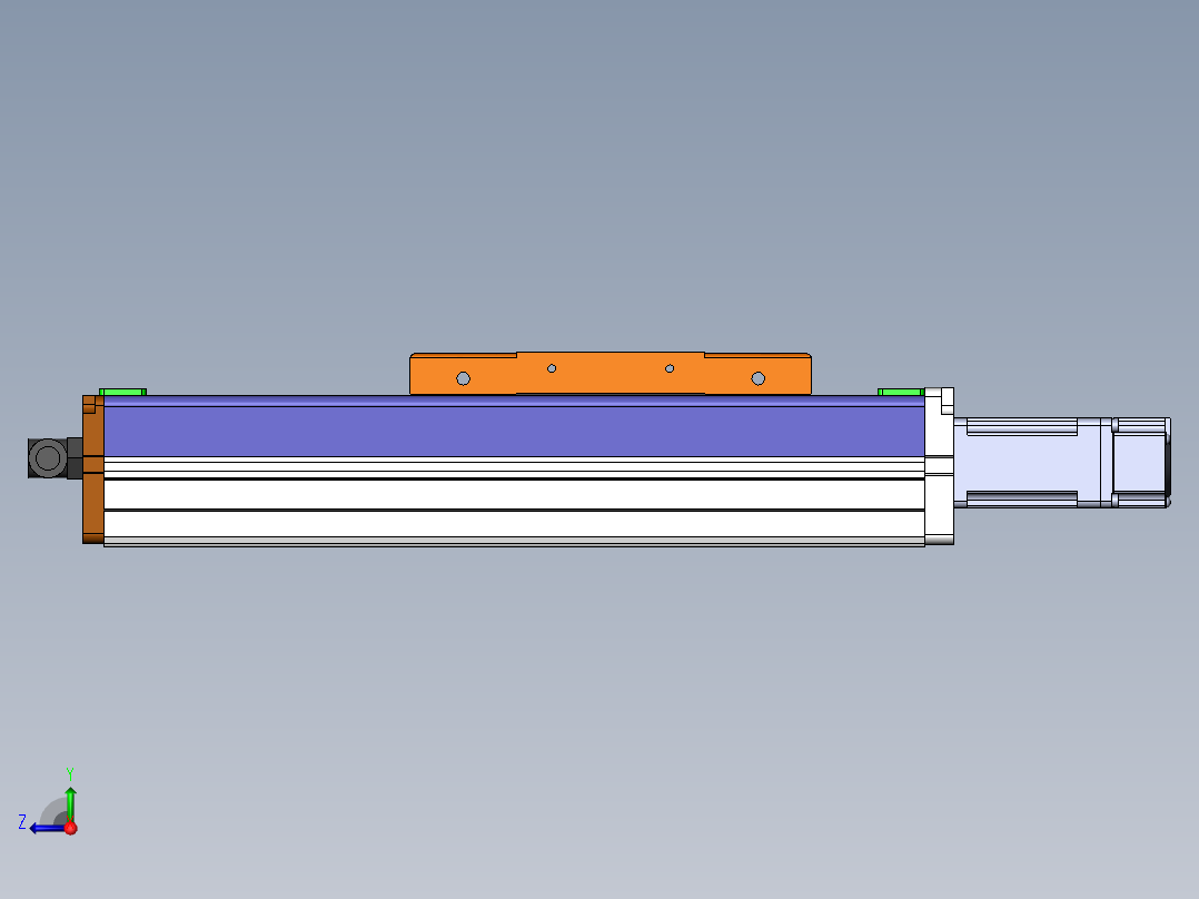 MCH丝杆全封闭MCH12-BC-100W右视图