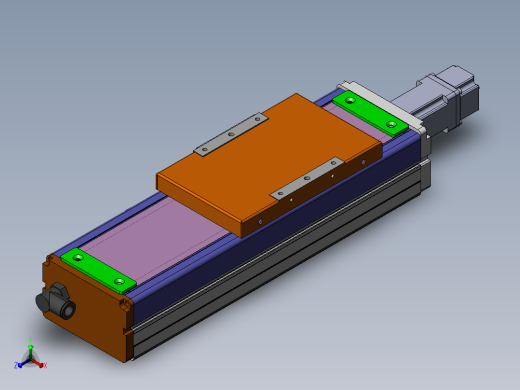 MCH丝杆全封闭MCH12-BC-100W正等轴测缩略图