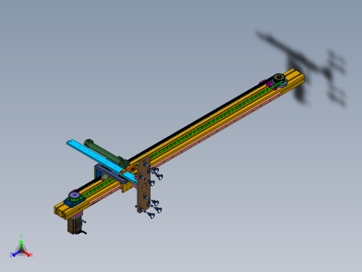 伺服移动气动抓手正等轴测缩略图