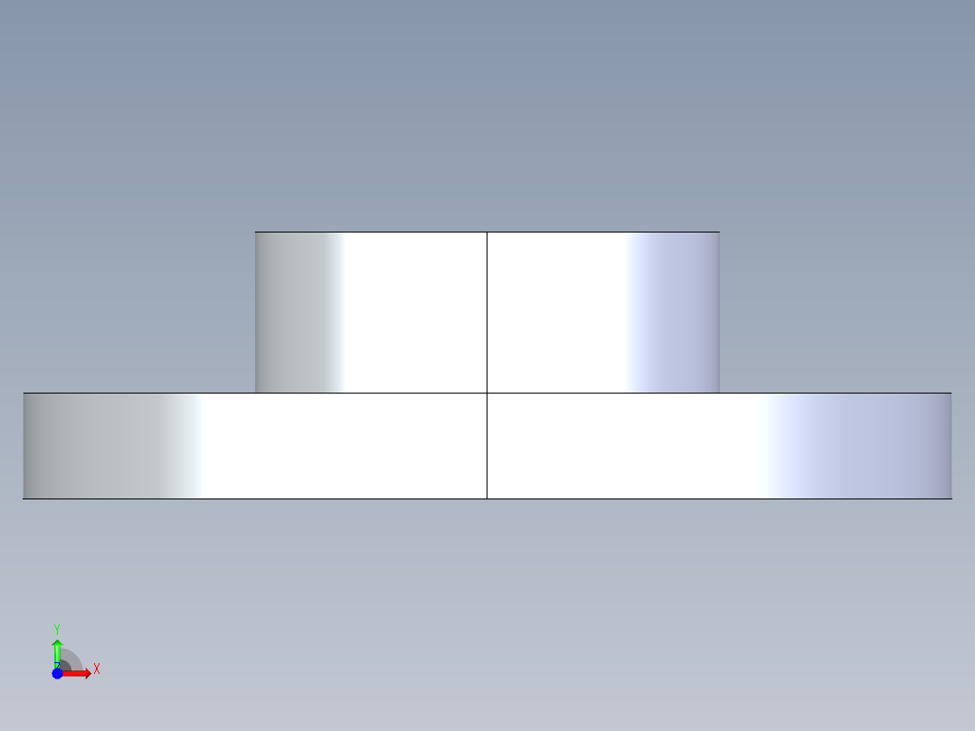 CPVC管件23-Sch80_Flange One-Piece_SOC_9851-025_2.5in前视图