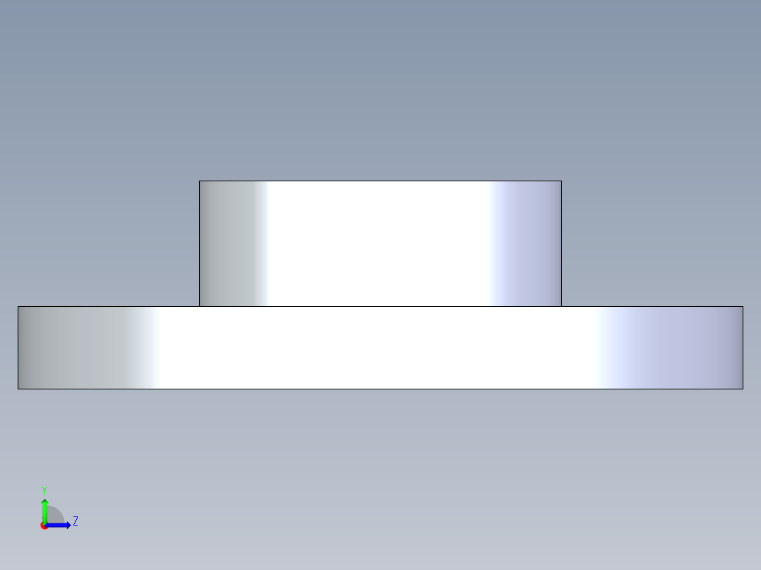 CPVC管件23-Sch80_Flange One-Piece_SOC_9851-025_2.5in左视图