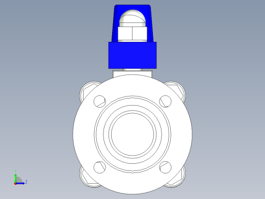 阀门模型-DN32____(____)左视缩略图