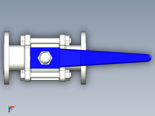 阀门模型-DN32____(____)俯视缩略图