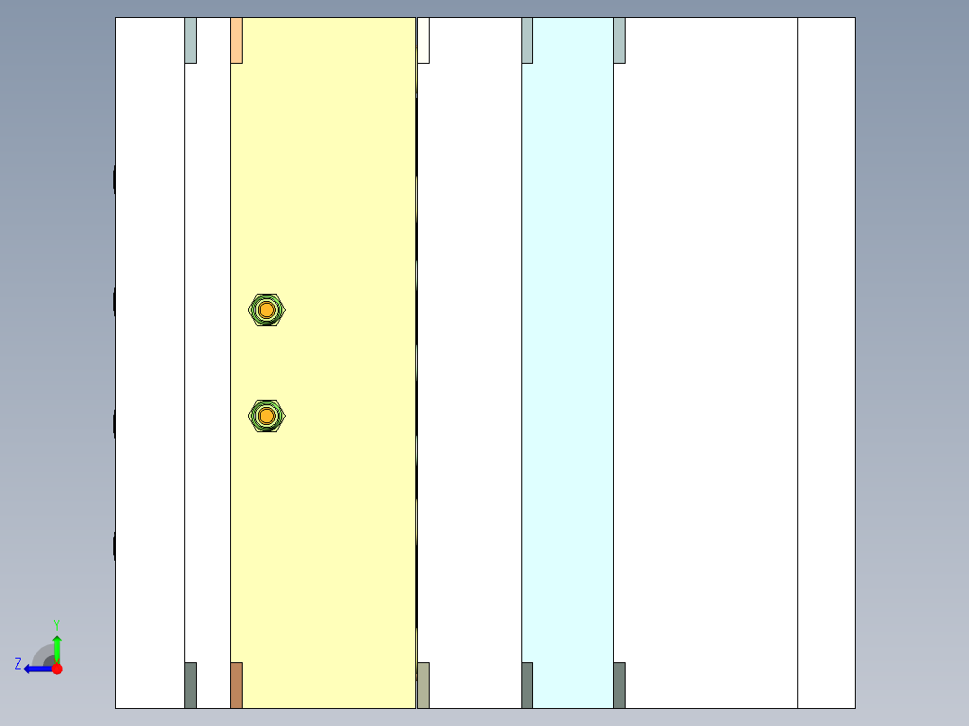 一套经典K胶盖子模具图右视图