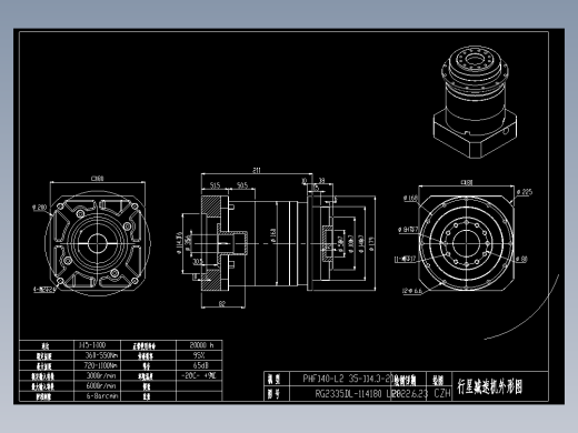 斜齿PHF140-L2 35-114.3-200-M12.DXF