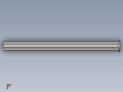 乐高机械组车桥-55013 Black Technic Axle 8 with Stop.IGS俯视缩略图