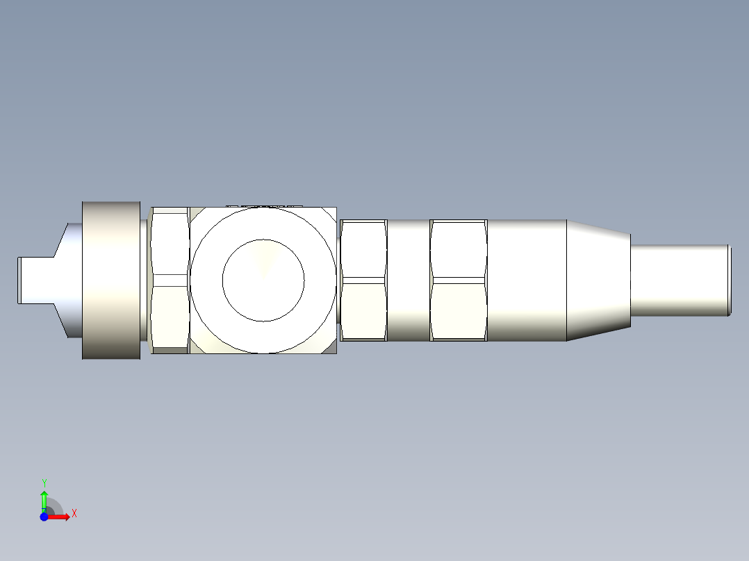 空气雾化喷嘴前视图