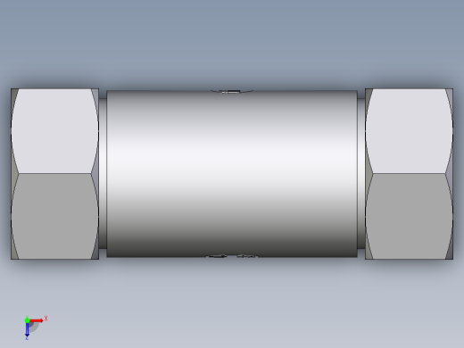 卡套式工业通用硬管接头EO_Weld_bulkhead_fitting_ESV28ZL71俯视缩略图