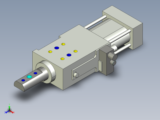 德克斯TUNKERS气缸数模SZK_40x40_A42_T12_TUENKERS